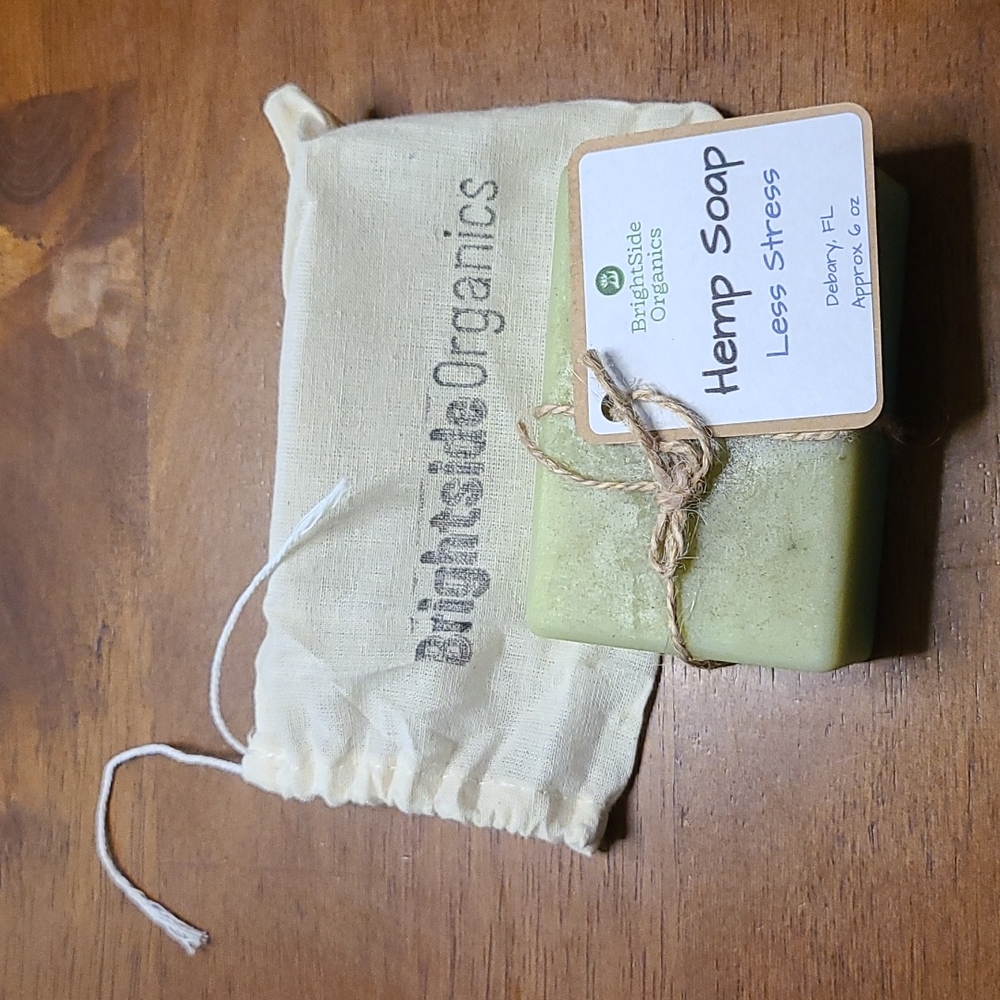 Brightside Organics Less Stress Hemp Soap Approx. 6 oz.